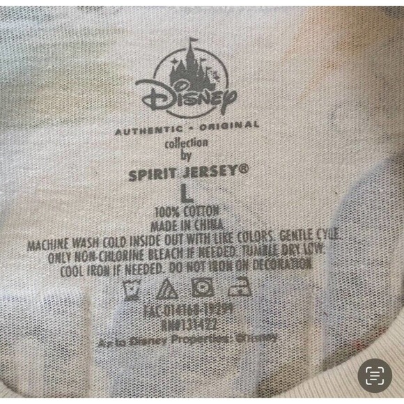 Walt Disney World Ink‎ and Paint Spirit Jersey Size L Mickey Pinocchio Dumbo - Picture 9 of 10